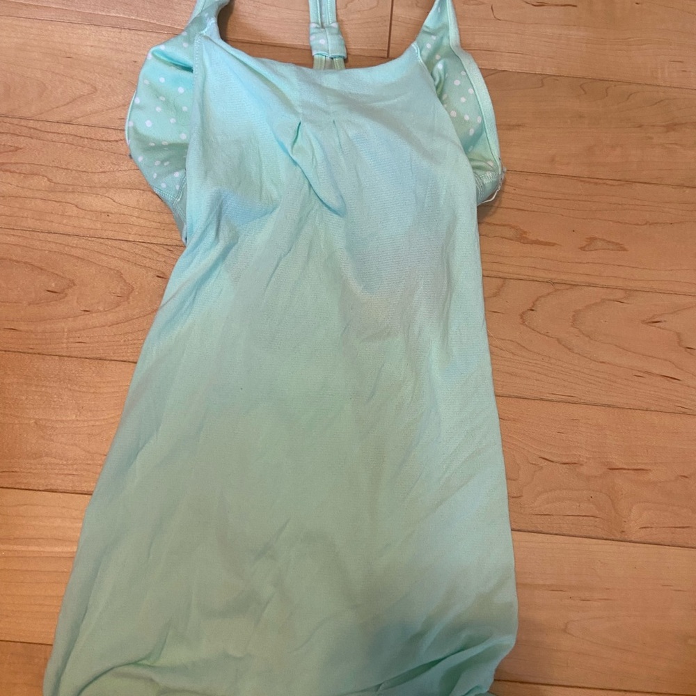 Lululemon Athletica Green Tank Top with Racerback Design